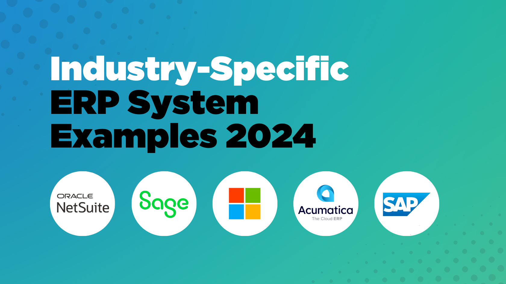 Industry specific ERP System Examples 2024